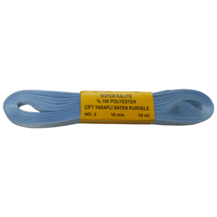 Katlamalı Perde Kurdele (10mm) Gök Mavi